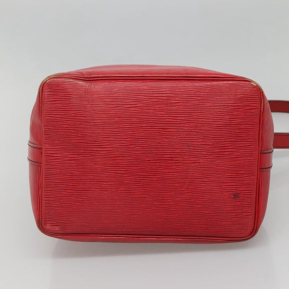 LOUIS VUITTON Epi Petit Noe Shoulder Bag Red M44107 LV Auth 142271