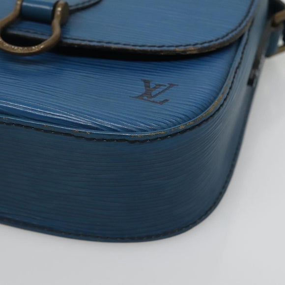 LOUIS VUITTON Epi Saint Cloud PM Schoudertas Blauw M52195 LV Auth 142273
