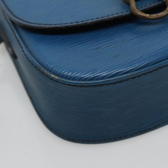 LOUIS VUITTON Epi Saint Cloud PM Shoulder Bag Blue M52195 LV Auth 142273