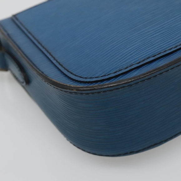 LOUIS VUITTON Epi Saint Cloud PM Shoulder Bag Blue M52195 LV Auth 142273