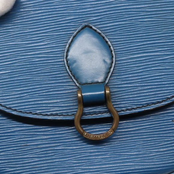 LOUIS VUITTON Epi Saint Cloud PM Schoudertas Blauw M52195 LV Auth 142273