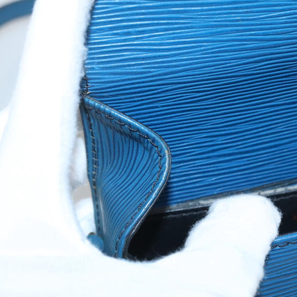 LOUIS VUITTON Epi Saint Cloud PM Shoulder Bag Blue M52195 LV Auth 142273