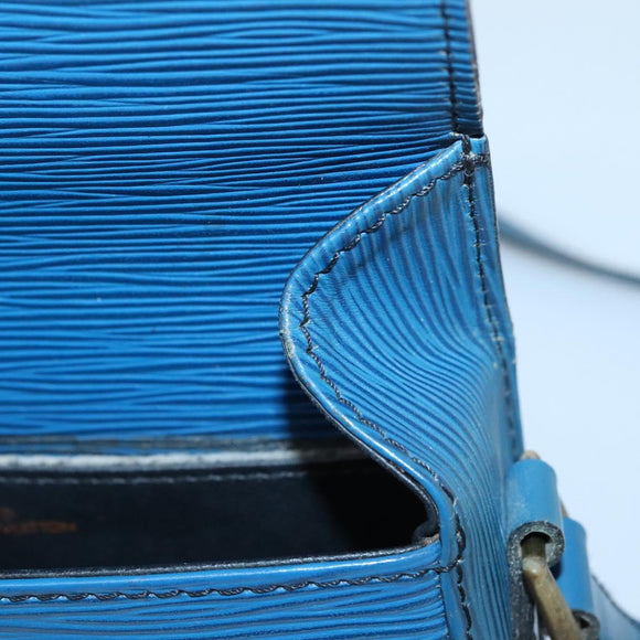 LOUIS VUITTON Epi Saint Cloud PM Schoudertas Blauw M52195 LV Auth 142273
