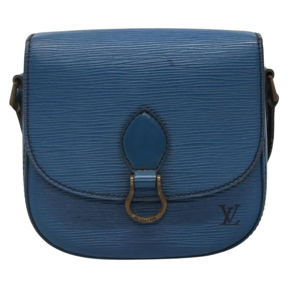 LOUIS VUITTON Epi Saint Cloud PM Shoulder Bag Blue M52195 LV Auth 142273