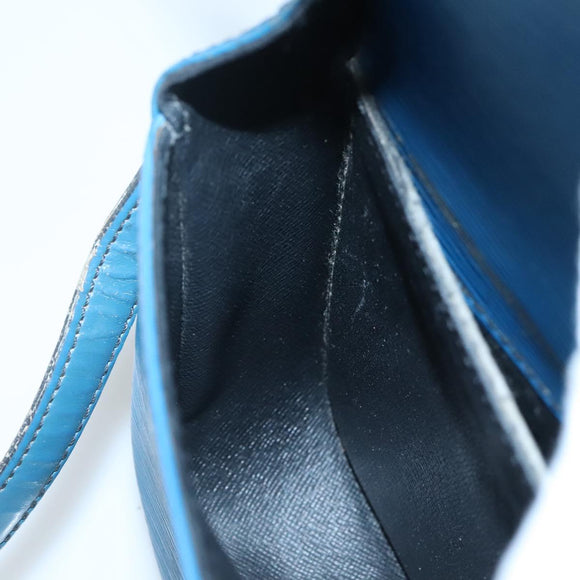 LOUIS VUITTON Epi Saint Cloud PM Shoulder Bag Blue M52195 LV Auth 142273