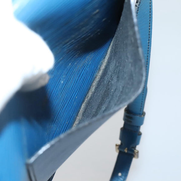 LOUIS VUITTON Epi Saint Cloud PM Shoulder Bag Blue M52195 LV Auth 142273