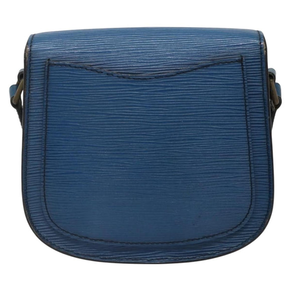 LOUIS VUITTON Epi Saint Cloud PM Shoulder Bag Blue M52195 LV Auth 142273