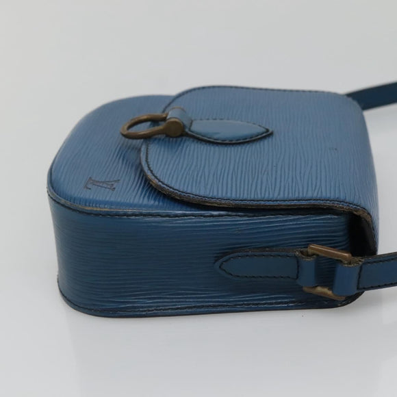 LOUIS VUITTON Epi Saint Cloud PM Shoulder Bag Blue M52195 LV Auth 142273