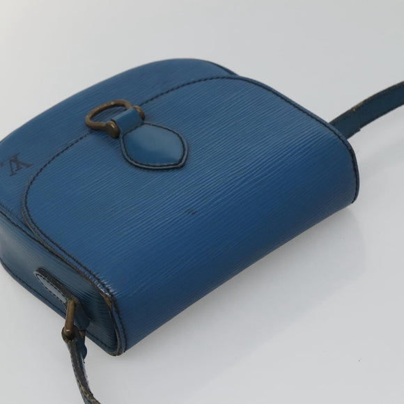 LOUIS VUITTON Epi Saint Cloud PM Shoulder Bag Blue M52195 LV Auth 142273