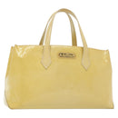 LOUIS VUITTON Monogram Vernis Wilshire PM Hand Bag Broncorail M91452 Auth 142274-1