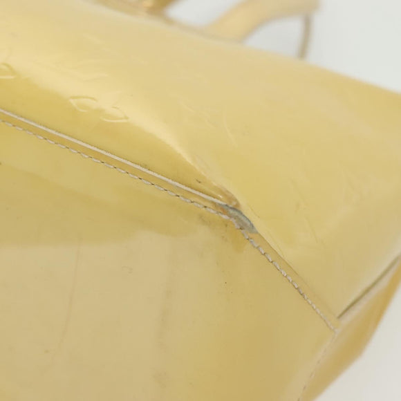 LOUIS VUITTON Monogram Vernis Wilshire PM Hand Bag Broncorail M91452 Auth 142274