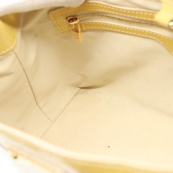 LOUIS VUITTON Monogram Vernis Wilshire PM Hand Bag Broncorail M91452 Auth 142274