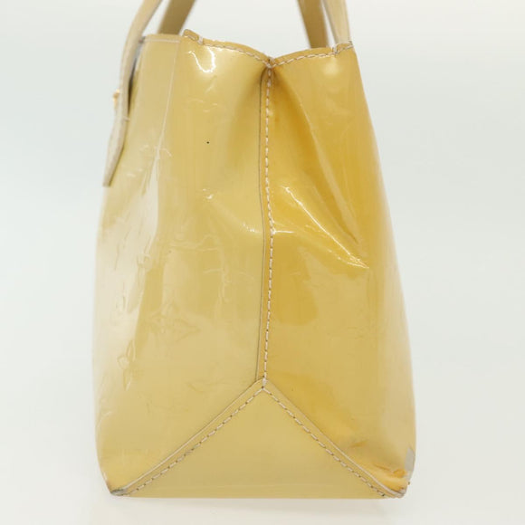 LOUIS VUITTON Monogram Vernis Wilshire PM Hand Bag Broncorail M91452 Auth 142274