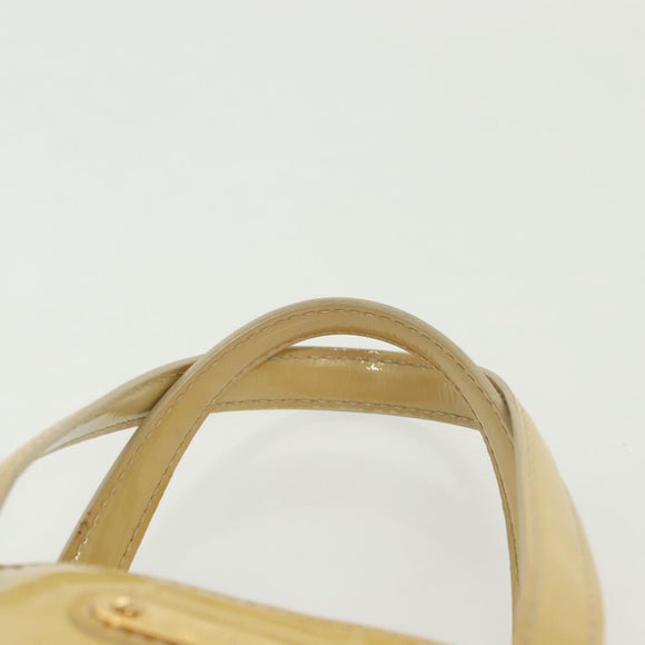 LOUIS VUITTON Monogram Vernis Wilshire PM Hand Bag Broncorail M91452 Auth 142274