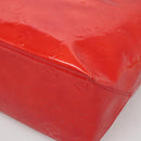 LOUIS VUITTON Monogram Vernis Reade MM Hand Bag Red Rouge M91086 LV Auth 142275-16