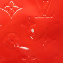 LOUIS VUITTON Monogram Vernis Reade MM Hand Bag Red Rouge M91086 LV Auth 142275-10