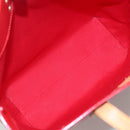 LOUIS VUITTON Monogram Vernis Reade MM Hand Bag Red Rouge M91086 LV Auth 142275-11