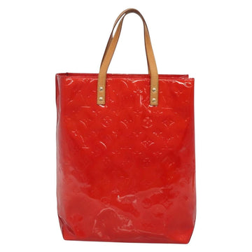 LOUIS VUITTON Monogram Vernis Reade MM Hand Bag Red Rouge M91086 LV Auth 142275 - 0