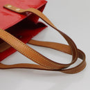 LOUIS VUITTON Monogram Vernis Reade MM Hand Bag Red Rouge M91086 LV Auth 142275-7