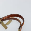 Christian Dior Trotter Canvas Romantic Shoulder Bag PVC Beige Silver Auth 142282-14