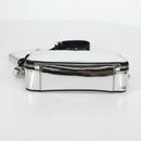 PRADA Shoulder Bag Leather Silver 2VH070 Auth 142285M-10