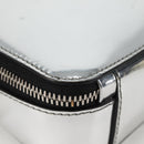 PRADA Shoulder Bag Leather Silver 2VH070 Auth 142285M-11