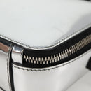 PRADA Shoulder Bag Leather Silver 2VH070 Auth 142285M-12
