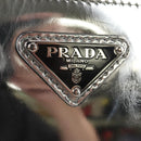 PRADA Shoulder Bag Leather Silver 2VH070 Auth 142285M-17