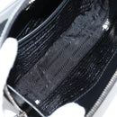 PRADA Shoulder Bag Leather Silver 2VH070 Auth 142285M-24
