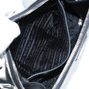 PRADA Shoulder Bag Leather Silver 2VH070 Auth 142285M-27