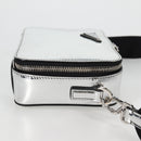 PRADA Shoulder Bag Leather Silver 2VH070 Auth 142285M-5