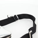 PRADA Shoulder Bag Leather Silver 2VH070 Auth 142285M-9