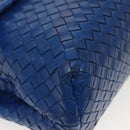 BOTTEGA VENETA INTRECCIATO Shoulder Bag Leather Blue Auth 142290-8