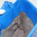 BOTTEGA VENETA INTRECCIATO Shoulder Bag Leather Blue Auth 142290-19