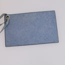 BALENCIAGA The Giant City Hand Bag Leather 2way Light Blue Silver Auth 142291-25