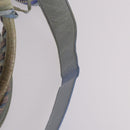 BALENCIAGA The Giant City Hand Bag Leather 2way Light Blue Silver Auth 142291-14