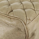 BALENCIAGA The Matelasse Hand Bag Leather Beige Silver 168031 Auth 142293V-16