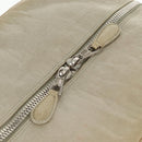 BALENCIAGA The Matelasse Hand Bag Leather Beige Silver 168031 Auth 142293V-10