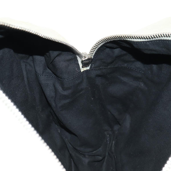 BALENCIAGA The Matelasse Hand Bag Leather Beige Silver 168031 Auth 142293V