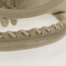 BALENCIAGA The Matelasse Hand Bag Leather Beige Silver 168031 Auth 142293V-8