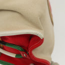 BOTTEGA VENETA Hand Bag Canvas Outlet Multicolor Silver Auth 142296-15