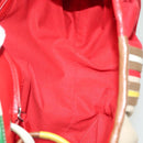 BOTTEGA VENETA Hand Bag Canvas Outlet Multicolor Silver Auth 142296-11