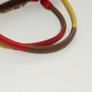 BOTTEGA VENETA Hand Bag Canvas Outlet Multicolor Silver Auth 142296-7