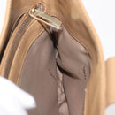 FENDI Zucca Canvas Shoulder Bag Straw Beige Gold Auth 142297-20