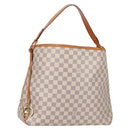 LOUIS VUITTON Damier Azur Delightful MM Shoulder Bag N41448 LV Auth 142302V-1