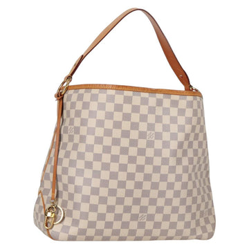 LOUIS VUITTON Damier Azur Delightful MM Shoulder Bag N41448 LV Auth 142302V