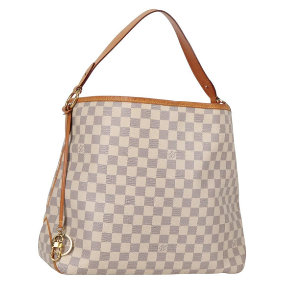 LOUIS VUITTON Damier Azur Delightful MM Shoulder Bag N41448 LV Auth 142302V
