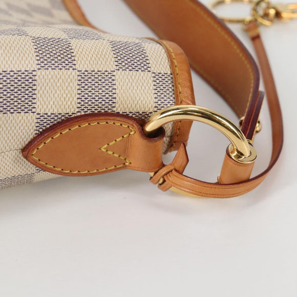 LOUIS VUITTON Damier Azur Delightful MM Shoulder Bag N41448 LV Auth 142302V
