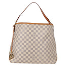 LOUIS VUITTON Damier Azur Delightful MM Shoulder Bag N41448 LV Auth 142302V-2