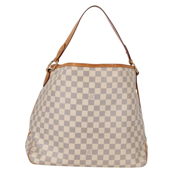 LOUIS VUITTON Damier Azur Delightful MM Shoulder Bag N41448 LV Auth 142302V